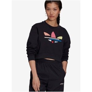 Black Crop Top Sweatshirt Adidas Originals - Women