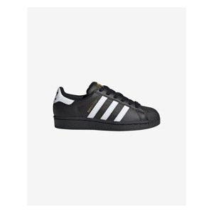 Black Kids Leather Sneakers adidas Originals Superstar - Unisex