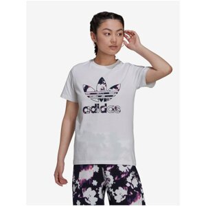 White Women's T-Shirt with Print adidas Originals Tee - Women