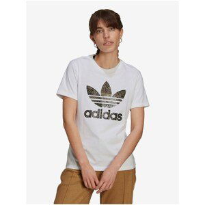 White Women's Patterned T-Shirt adidas Originals Tee - Women