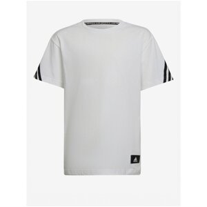 Black-and-white children's T-shirt adidas Performance B FI 3S Tee - unisex