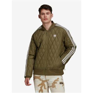 Khaki Men's Quilted Jacket adidas Originals - Men