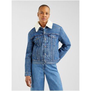Levi&apos;s Blue Women&apos;s Denim Jacket with Fur Levi&apos;s® 3 In 1 Trucker - Women