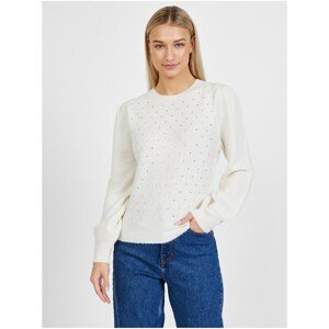 White Women Patterned Sweater with Balloon Sleeves Liu Jo - Women