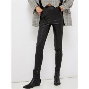 Black Leatherette Trousers Liu Jo - Ladies