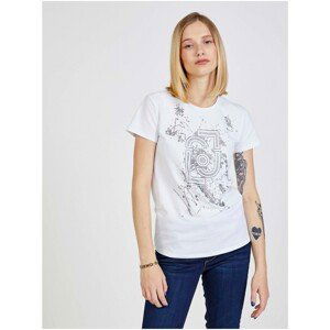 White Women's T-Shirt with Liu Jo Prints - Women