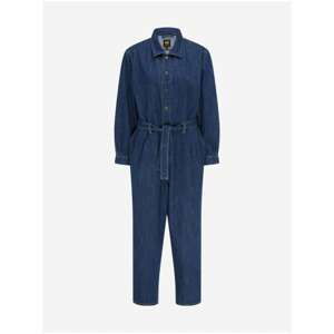 Dark Blue Women's Denim Overall Lee Pleated - Women