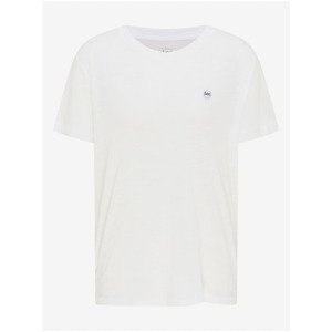 White Women's T-shirt with linen Lee Crew - Women