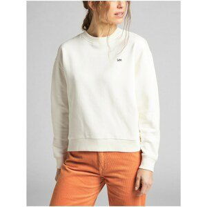 White Women's Sweatshirt Lee Crew - Women