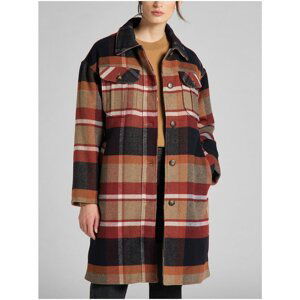 Brown Women's Plaid Shirt Jacket Lee Captain - Women