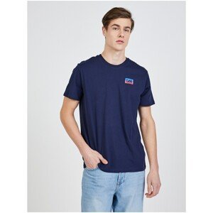 Dark Blue Men's T-Shirt Lee Logo - Men's