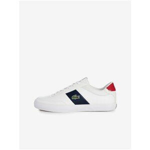 Blue-White Men's Leather Sneakers Lacoste Court Master - Men