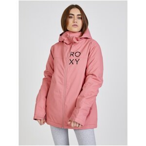 Pink Women's Patterned Winter Jacket hooded Roxy Galaxy - Women