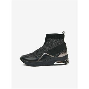 Liu Jo Karlie Black Ankle Leather Sneakers - Women
