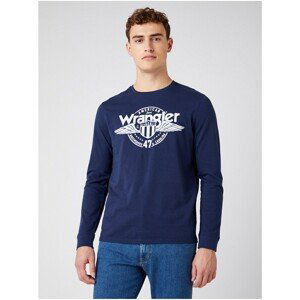 Dark Blue Men's T-Shirt Wrangler - Men's