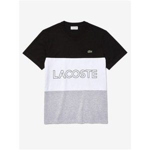 White-Black Men's Striped T-Shirt Lacoste - Men