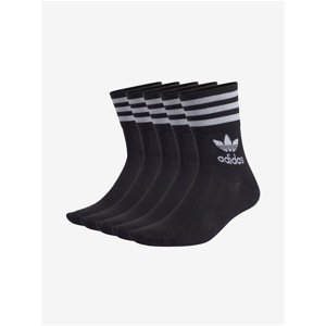 Set of five pairs of men's socks in black adidas Originals - Men