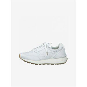 White Leather Sneakers Tamaris - Women