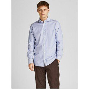 White-Blue Striped Shirt Jack & Jones Royal - Men