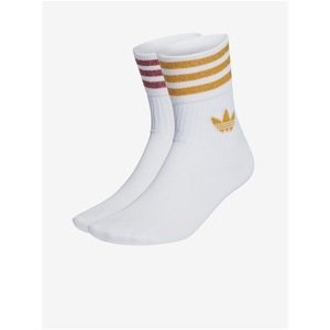 Set of two pairs of men's socks in white adidas Originals - Men