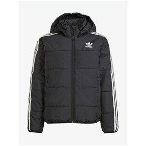 Black Children's Quilted Winter Jacket adidas Originals - unisex