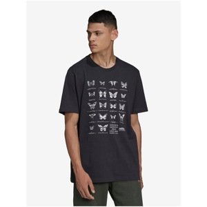 Black Men's Patterned T-Shirt adidas Originals - Men