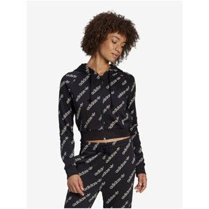 Black Women's Crop Hoodie adidas Originals - Women