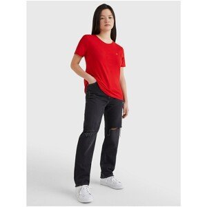 Red Women's Basic T-Shirt Tommy Jeans - Women