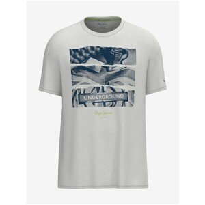 White Men's T-Shirt Pepe Jeans Aidan - Men's