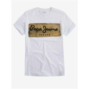 White Men's T-Shirt Pepe Jeans Charing - Men