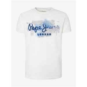 White Men's T-Shirt Pepe Jeans Golders - Men