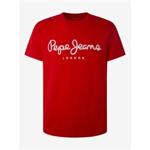 Red Men's T-Shirt Pepe Jeans Original - Men's