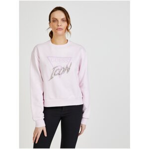 Light Pink Women's Sweatshirt Guess Icon - Women