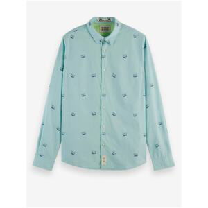 Light Green Men's Patterned Shirt Scotch & Soda - Men's