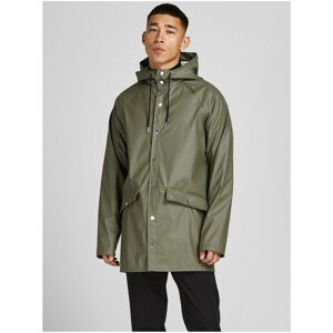 Khaki Lightweight Hooded Jacket with Jack & Jones Winston Finish - Mens