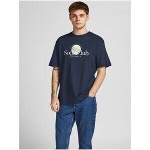 Dark blue T-shirt with Print Jack & Jones - Men