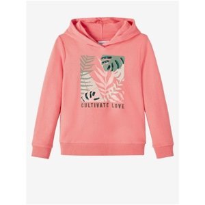 Pink Girls' Patterned Hoodie name it Didotte - unisex