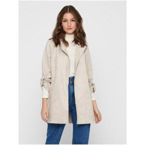 Cream coat in suede finish ONLY Joline - Women