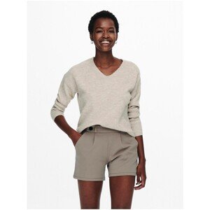 Beige Ribbed Sweater ONLY Camilla - Women