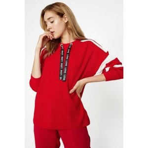 Koton Women's Red Collar Detailed Sweater