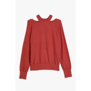 Koton Women's Claret Red Sweater