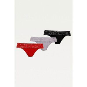 Tommy Hilfiger Colorful 3 Pack Tang 3P Thong with Lace - Women