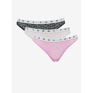 Tommy Hilfiger Colorful 3 Pack Translucent Tang 3P Thong - Women