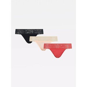 Tommy Hilfiger Colorful 3 Pack Tang 3P Thong with Lace - Women