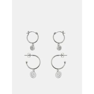 Set of two pairs of earrings in Silver Pieces Frida - Women