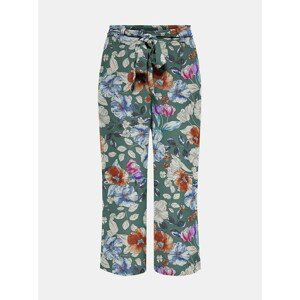 Green Floral Shortened Trousers ONLY Nova - Women