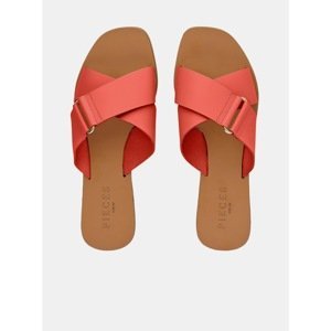 Coral Leather Slippers Pieces Nea - Women