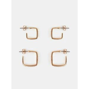 Set of two pairs of earrings in gold Pieces Lina - Women