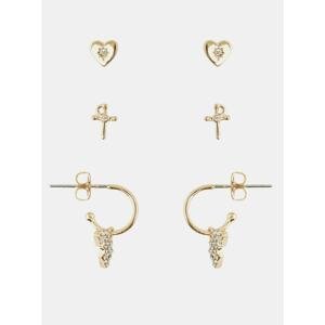 Set of three pairs of earrings in gold Pieces Tarmany - Women