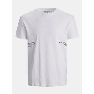 White T-shirt with Print Jack & Jones Metro - Men